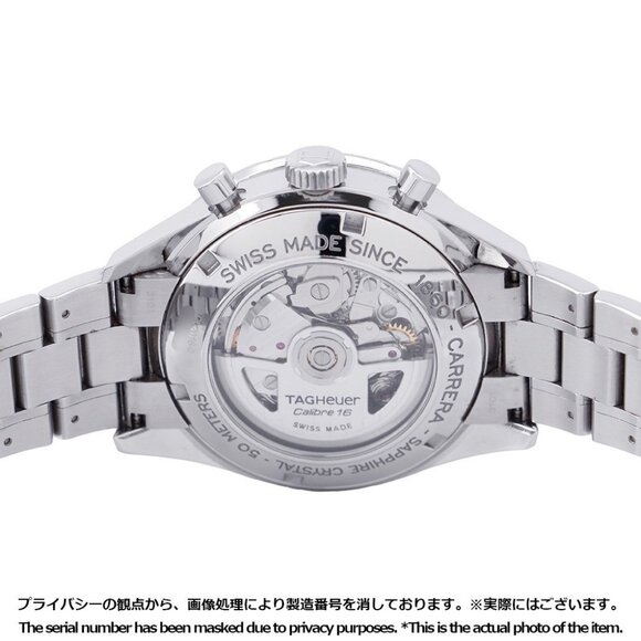 TAG HEUER Carrera Calibre 16 Chronograph Elegance 41mm Stainless Steel Black - Picture 9 of 14